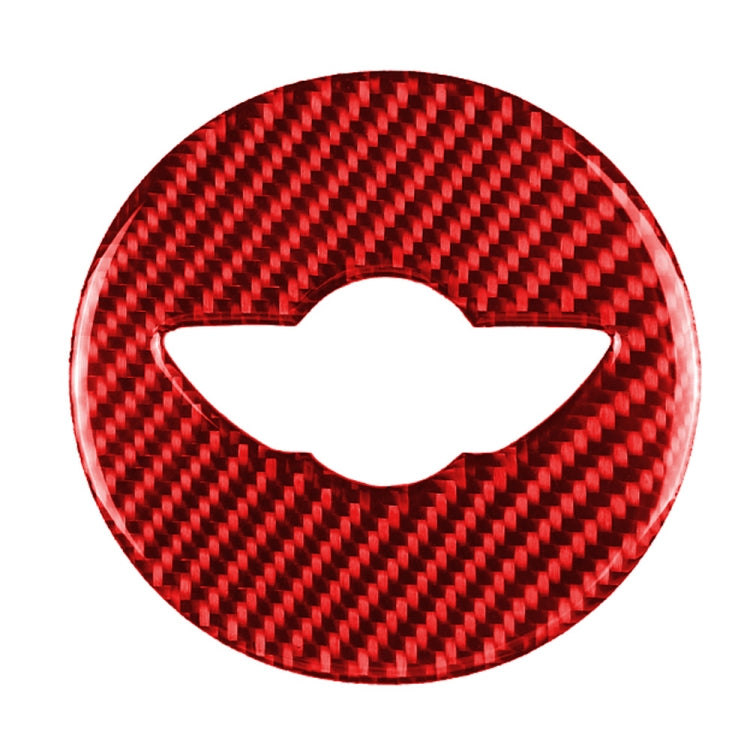 Carbon Fibre Steering Wheel Emblem Sticker for BMW Mini Cooper Countryman F60 F55 F56 - Universal Fit for Left and Right Drive