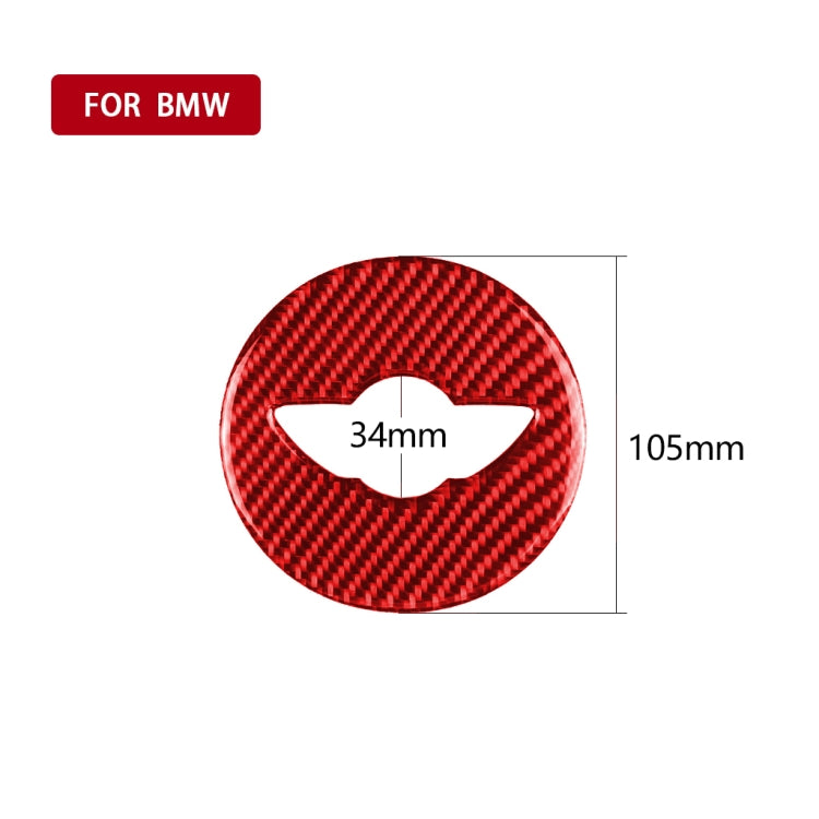 Carbon Fibre Steering Wheel Emblem Sticker for BMW Mini Cooper Countryman F60 F55 F56 - Universal Fit for Left and Right Drive