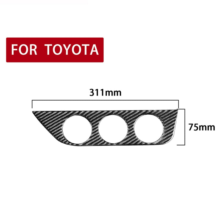 Carbon Fibre Air Conditioning Switch Panel Decal for Toyota Corolla / Levin 2014-2018, Right-Hand Drive
