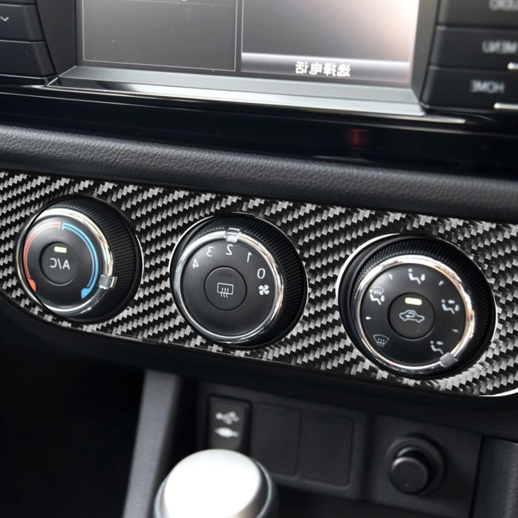 Carbon Fibre Air Conditioning Switch Panel Decal for Toyota Corolla / Levin 2014-2018, Right-Hand Drive