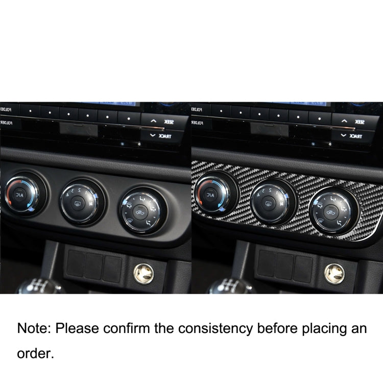 Carbon Fibre Air Conditioning Switch Panel Decal for Toyota Corolla / Levin 2014-2018, Right-Hand Drive