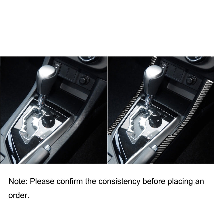Carbon Fibre Gear Stick Side Decal for Toyota Corolla / Levin 2014-2018, Right-Hand Drive
