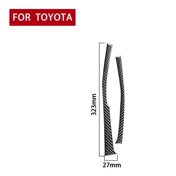 Carbon Fibre Gear Shift Decorative Trim Sticker for 2014-2018 Toyota Corolla/Levin, Left-Hand Drive