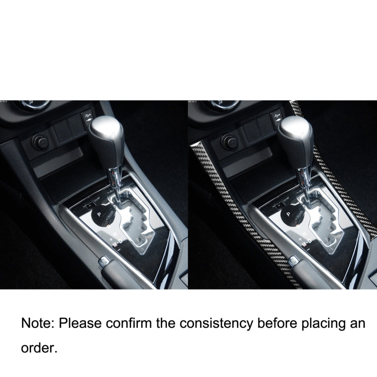 Carbon Fibre Gear Shift Decorative Trim Sticker for 2014-2018 Toyota Corolla/Levin, Left-Hand Drive