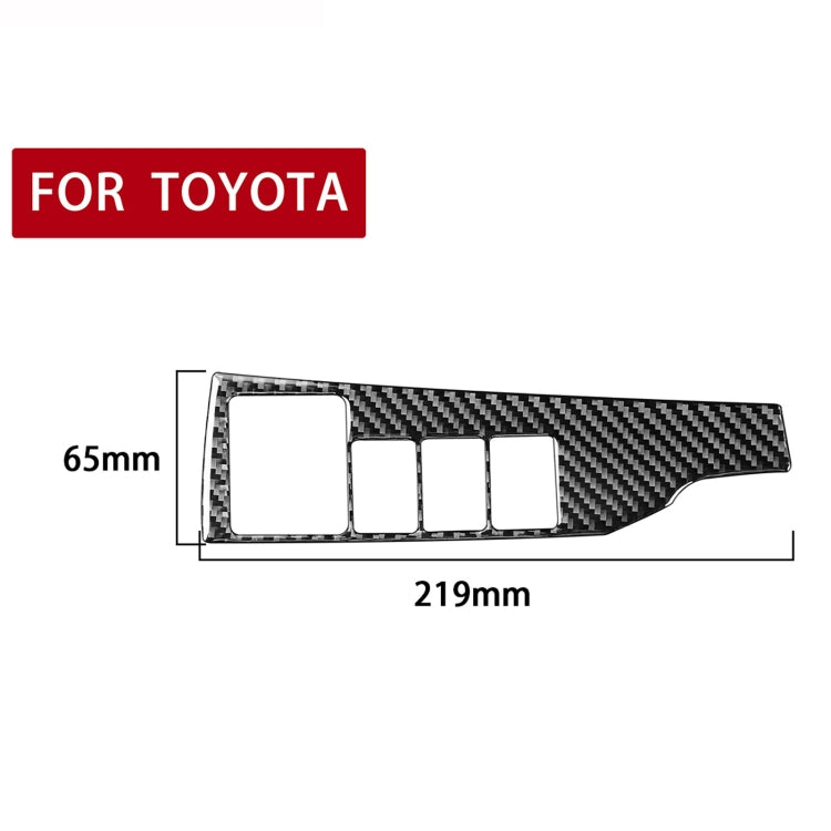 Carbon Fibre Headlight Switch Trim Sticker for Toyota Corolla / Levin 2014-2018, Left Hand Drive