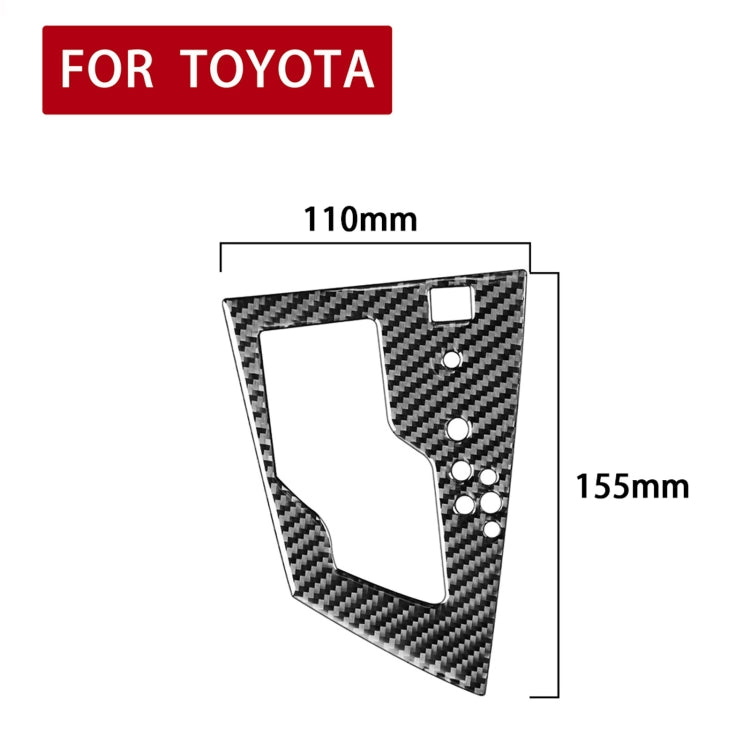 Carbon Fibre Gear Panel Decorative Sticker for Toyota Corolla / Levin 2014-2018, Right-Hand Drive