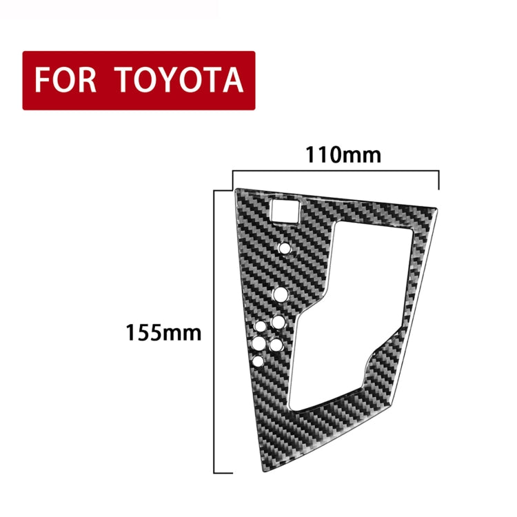 Carbon Fibre Gear Panel Decorative Sticker for Toyota Corolla / Levin 2014-2018 – Left Hand Drive