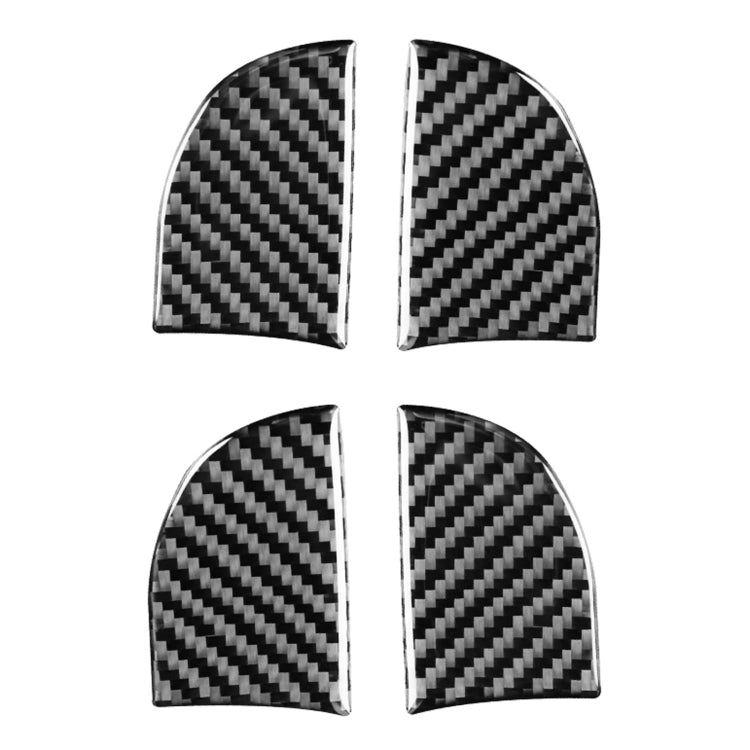 Carbon Fibre Inner Door Bowl Trim Stickers for Toyota Corolla / Levin 2014-2018, Universal Fit for Left and Right Drive