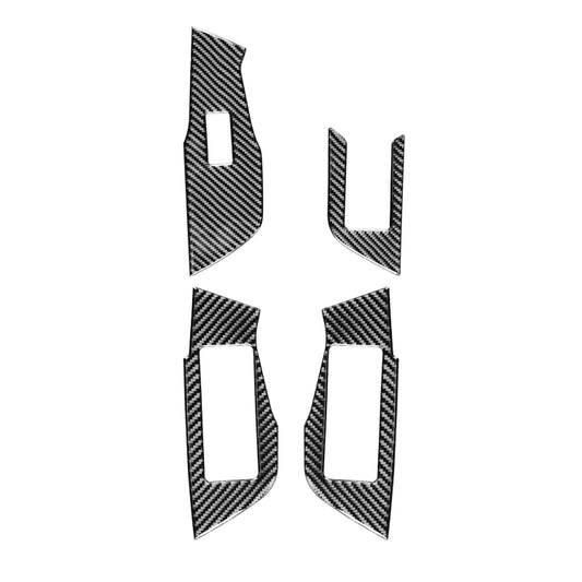 Audi A6L/A7 2019+ Carbon Fibre Window Lift Decorative Trim for Right-Hand Drive