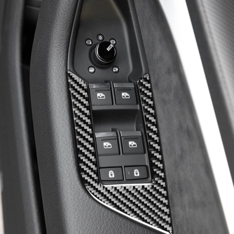 Audi A6L/A7 2019+ Carbon Fibre Window Lift Decorative Trim for Right-Hand Drive