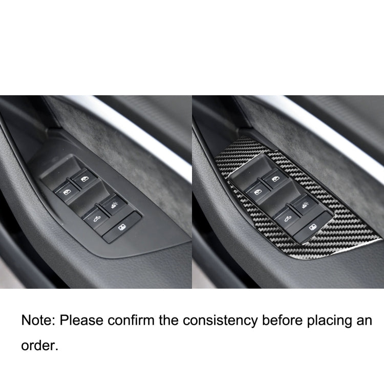 Audi A6L/A7 2019+ Carbon Fibre Window Lift Decorative Trim for Right-Hand Drive