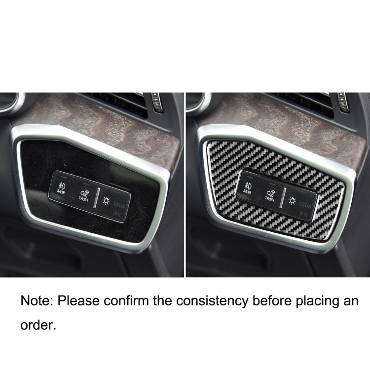 Audi A6L / A7 (2019-) Carbon Fibre Headlight Switch Trim – Right-Hand Drive Decor Upgrade