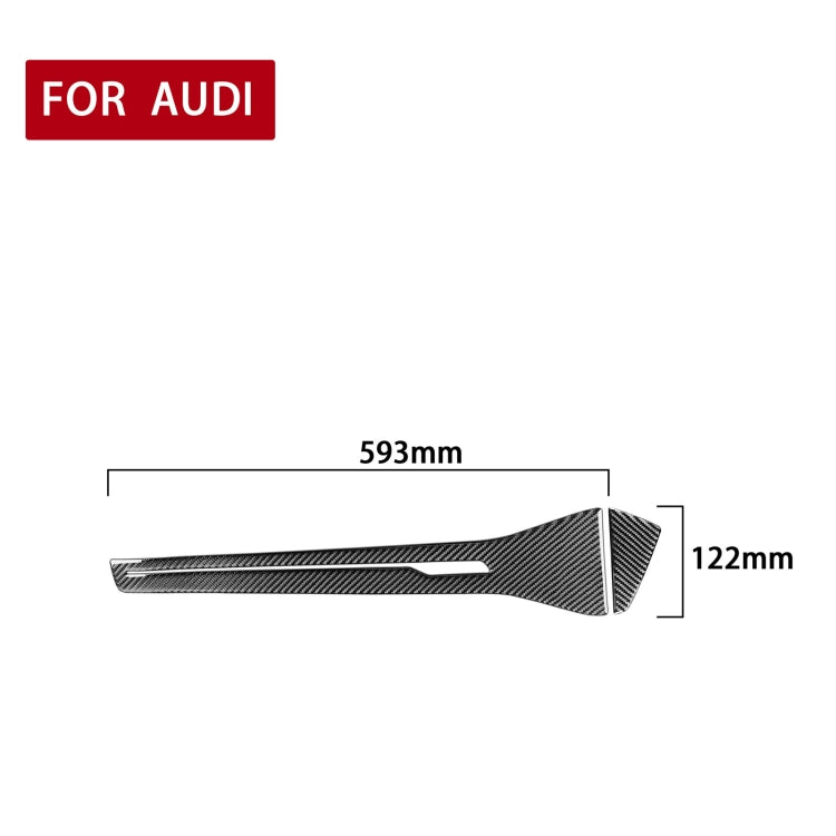 Audi A6L/A7 2019+ Carbon Fibre Central Control Styling Sticker for Right Drive