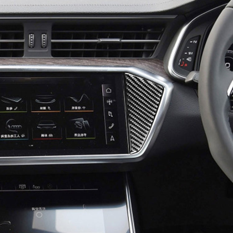Audi A6L/A7 2019+ Carbon Fibre Central Control Styling Sticker for Right Drive