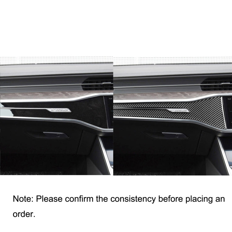 Audi A6L/A7 2019+ Carbon Fibre Central Control Styling Sticker for Right Drive