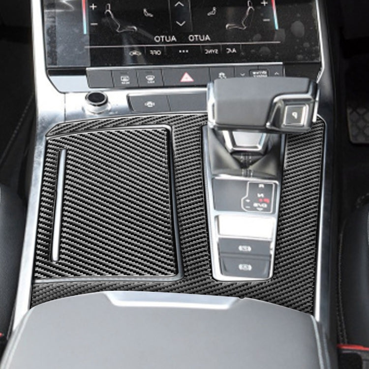 Stylish Carbon Fibre Gear Panel Decor for Audi A6L / A7 (2019+) - Right Hand Drive