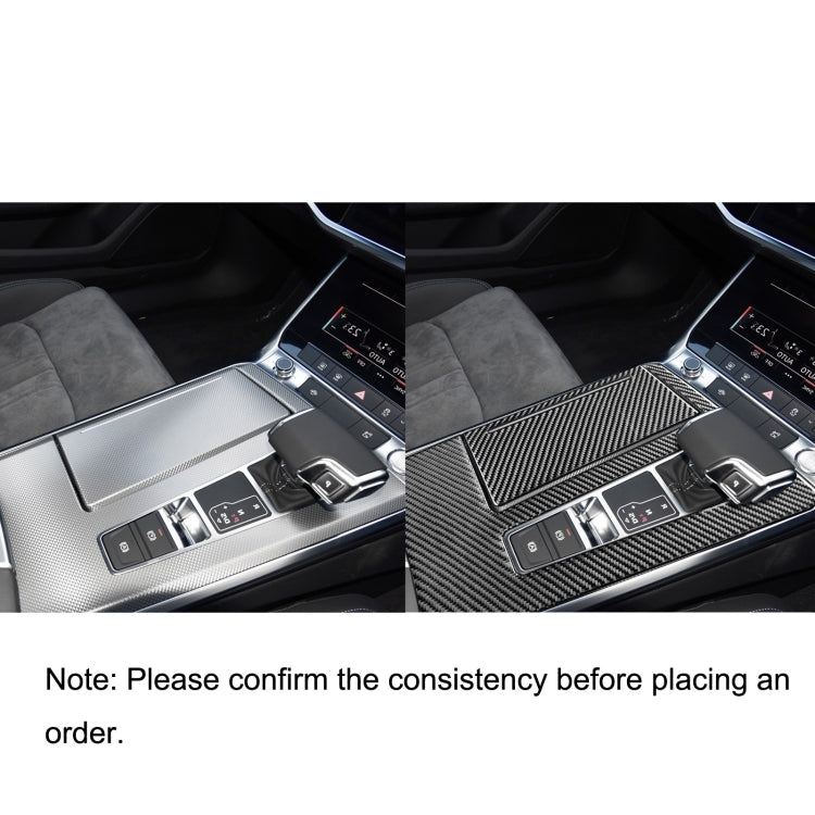 Stylish Carbon Fibre Gear Panel Decor for Audi A6L / A7 (2019+) - Right Hand Drive