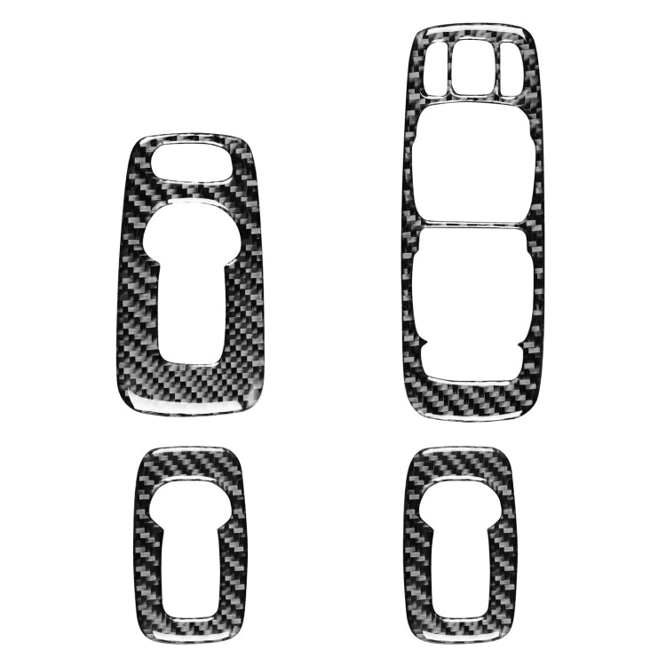 Carbon Fibre Decorative Door Trim Kit for Volvo XC90 (2003-2014) - 4 Piece Set, Right Hand Drive
