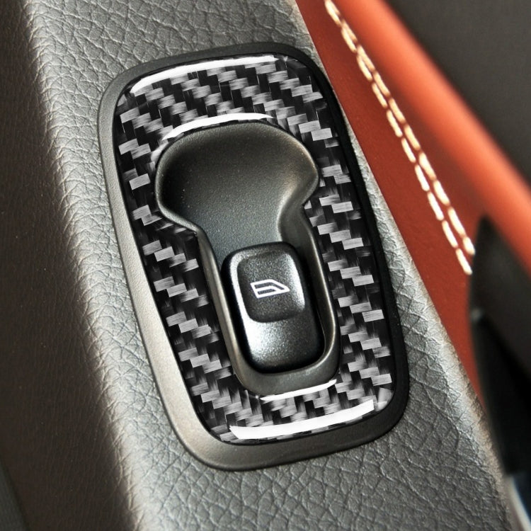 Carbon Fibre Decorative Door Trim Kit for Volvo XC90 (2003-2014) - 4 Piece Set, Right Hand Drive