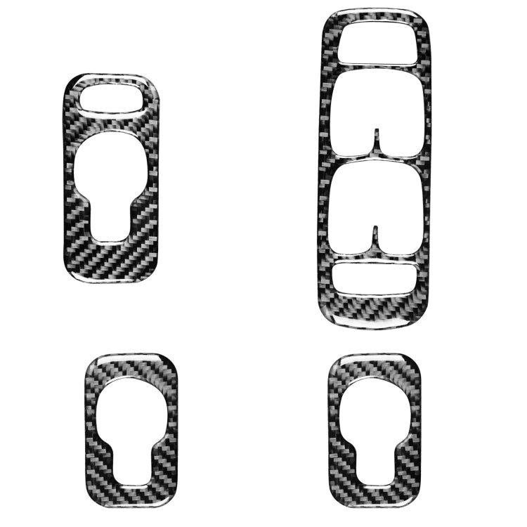Volvo XC90 2003-2014 4-Piece Carbon Fibre Decorative Door Sticker Set for Right-Hand Drive Vehicles