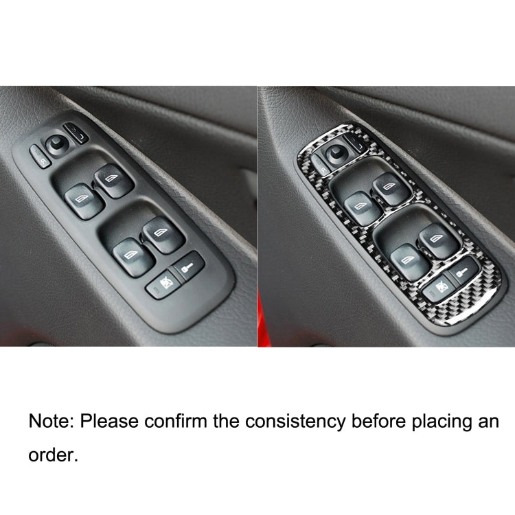 Volvo XC90 2003-2014 4-Piece Carbon Fibre Decorative Door Sticker Set for Right-Hand Drive Vehicles