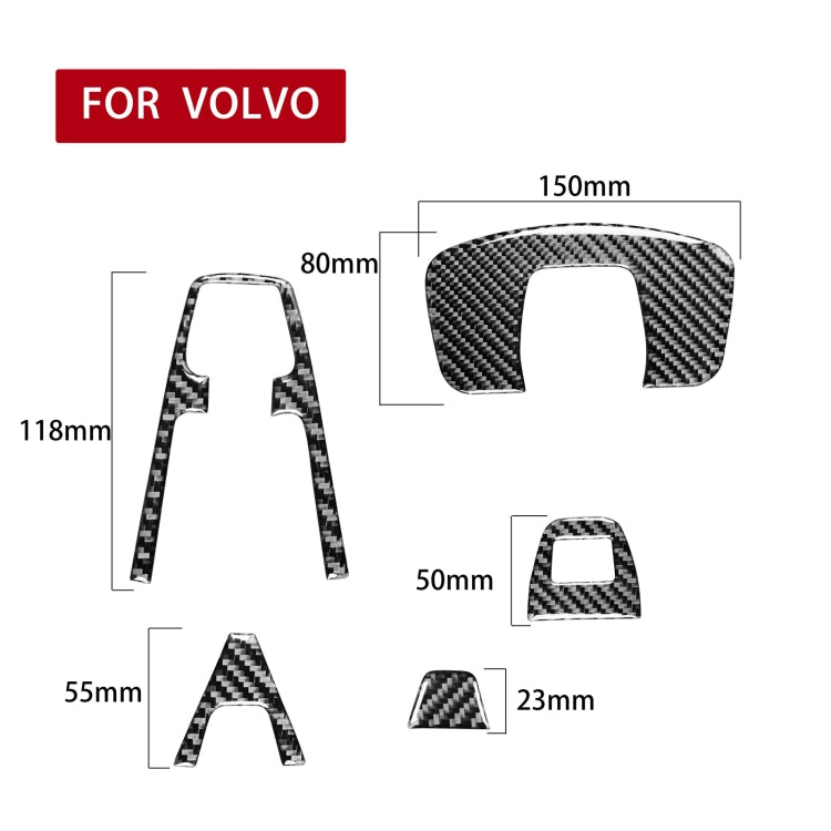 Carbon Fibre Decorative Reading Light Stickers for Volvo XC90 (2003-2014) - Universal Fit for Left and Right Drive