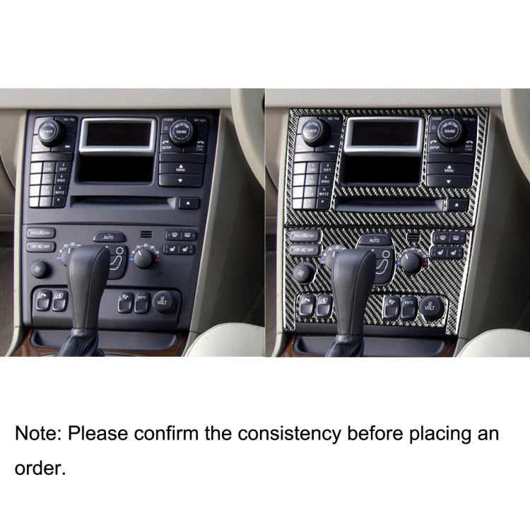 Volvo XC90 Carbon Fibre Control Panel Decorative Sticker Set (2003-2014) - Universal Fit for Left and Right Drive