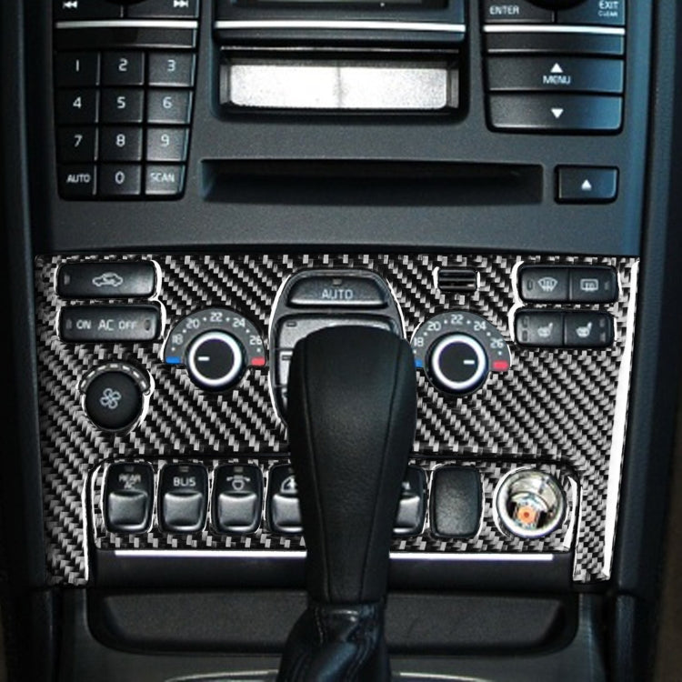 Volvo XC90 Carbon Fibre Air Conditioning Panel Decorative Sticker (2003-2014) - Universal Fit for Left and Right Drive