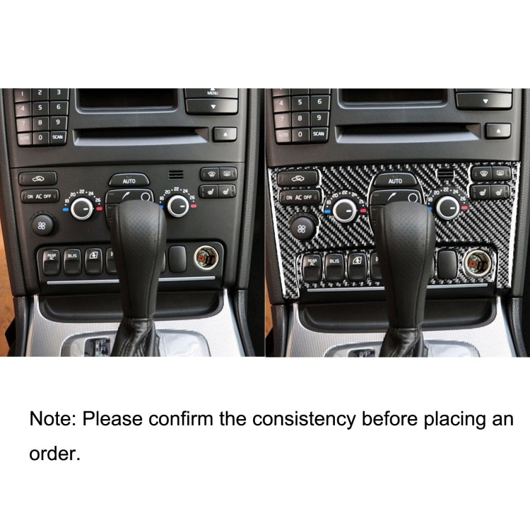 Volvo XC90 Carbon Fibre Air Conditioning Panel Decorative Sticker (2003-2014) - Universal Fit for Left and Right Drive