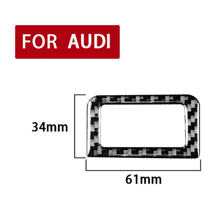 Audi A6L / A7 2019+ Carbon Fibre Boot Switch Decal - Universal Fit for Left & Right Drive
