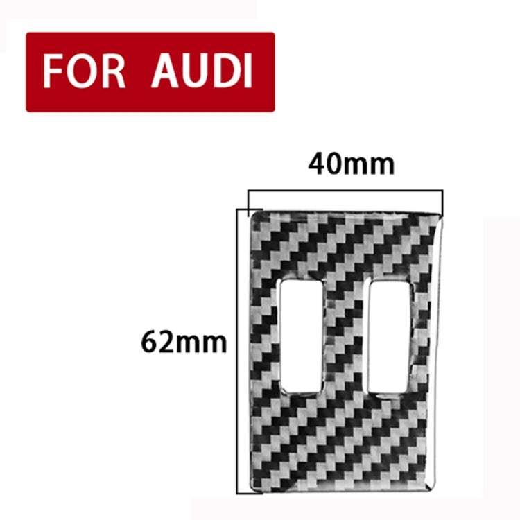 Audi A6L/A7 Carbon Fibre Air Con Knob Trim Sticker (2019-On) - Left Drive