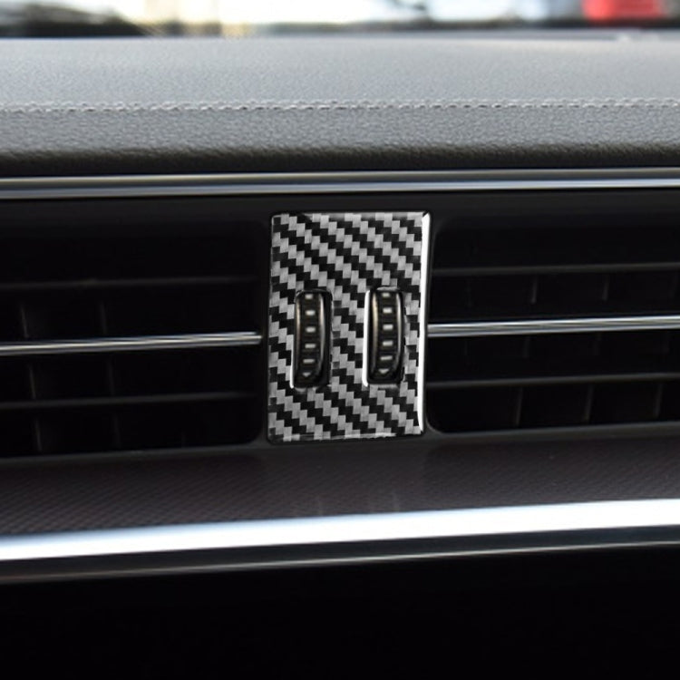 Audi A6L/A7 Carbon Fibre Air Con Knob Trim Sticker (2019-On) - Left Drive