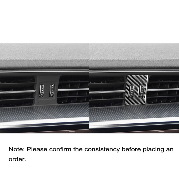 Audi A6L/A7 Carbon Fibre Air Con Knob Trim Sticker (2019-On) - Left Drive