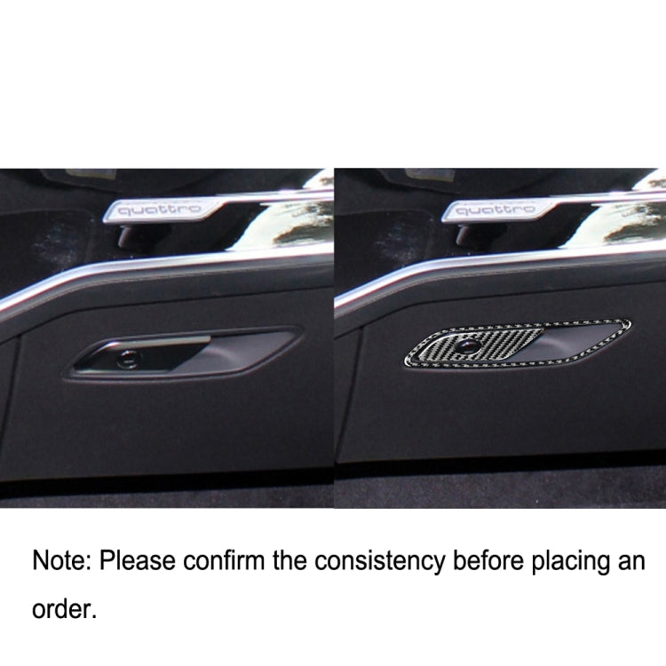 Carbon Fibre Decorative Switch Cover for Audi A6L/A7 (2019-) - Front Passenger Seat Storage Box Accent