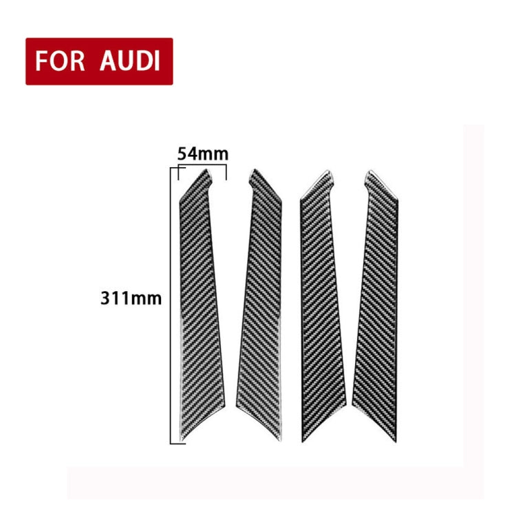 Stylish Carbon Fibre Door Panel Stickers for 2019+ Audi A6L / A7 - Left & Right Drive Adaptable