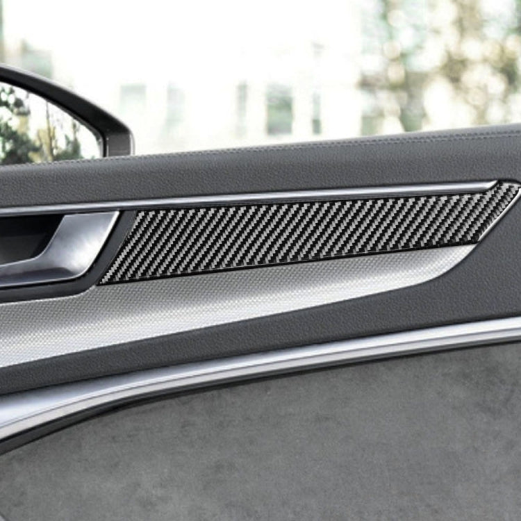 Stylish Carbon Fibre Door Panel Stickers for 2019+ Audi A6L / A7 - Left & Right Drive Adaptable