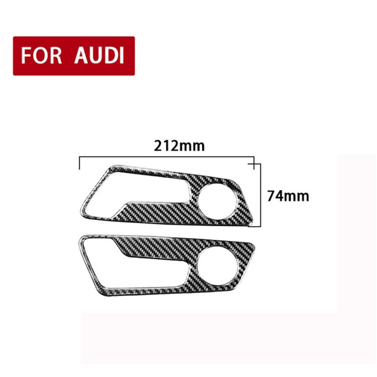 Stylish Carbon Fibre Seat Adjustment Panel Stickers for Audi A6L/A7 (2019+) - Left & Right Drive Universal Fit
