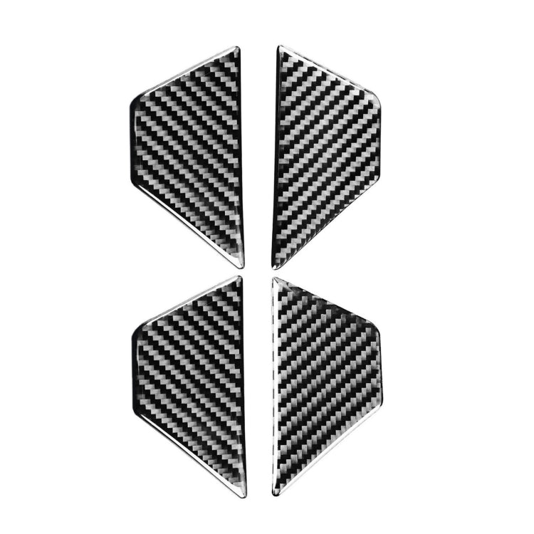 Stylish Carbon Fibre Inner Door Bowl Trim for Audi A6L / A7 (2019+) - Universal Fit for Left and Right Drive
