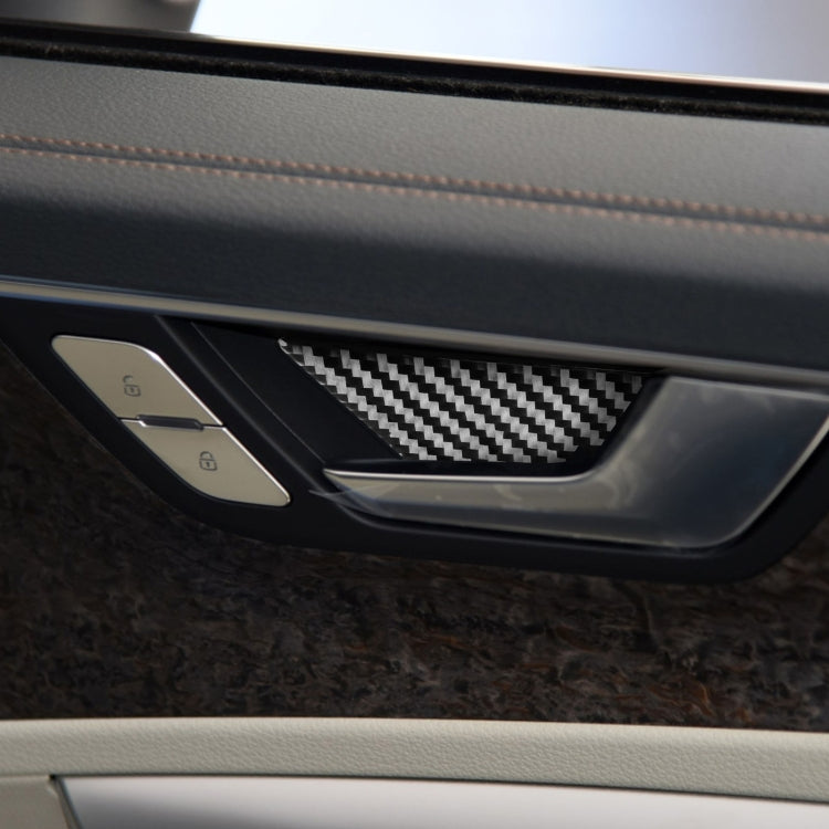 Stylish Carbon Fibre Inner Door Bowl Trim for Audi A6L / A7 (2019+) - Universal Fit for Left and Right Drive