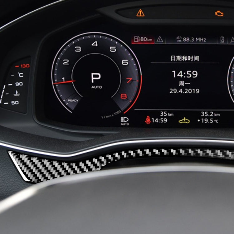 Audi A6L / A7 2019+ Carbon Fibre Dashboard Trim Sticker – Universal Fit for Left and Right Drive
