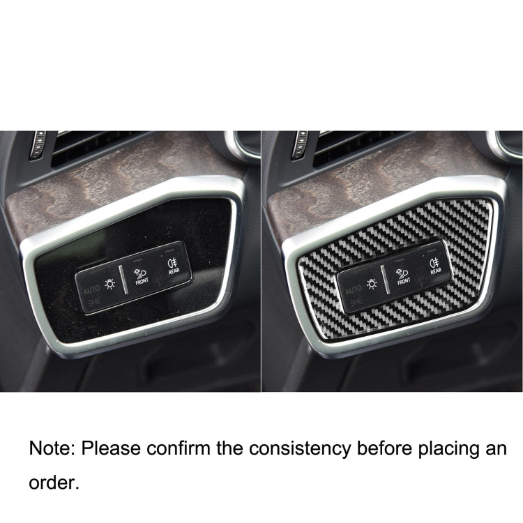 Carbon Fibre Decorative Headlight Switch Sticker for Audi A6L / A7 (2019+) - Left Hand Drive