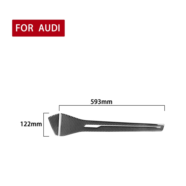 Carbon Fibre Centre Console Trim for Audi A6L / A7 (2019+) - Left-Hand Drive