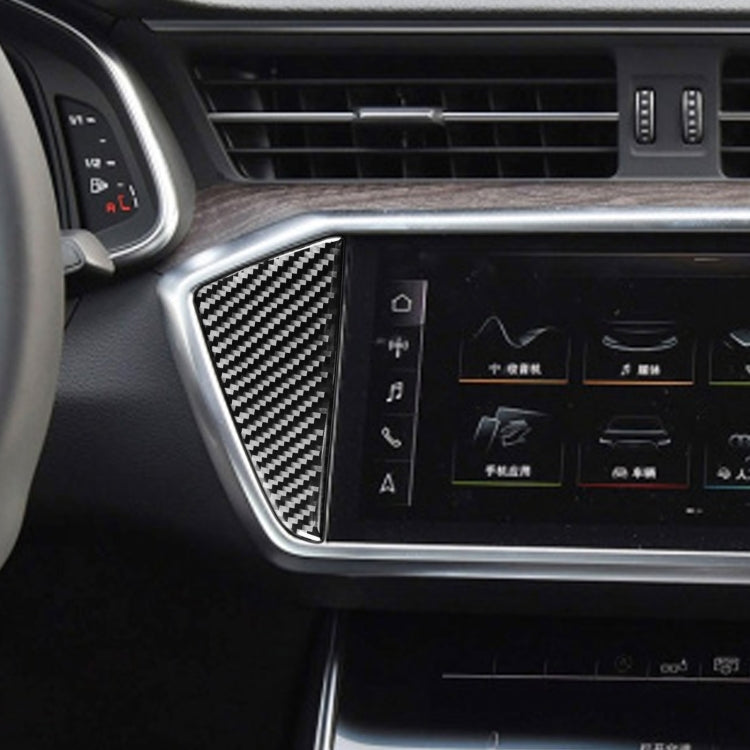 Carbon Fibre Centre Console Trim for Audi A6L / A7 (2019+) - Left-Hand Drive