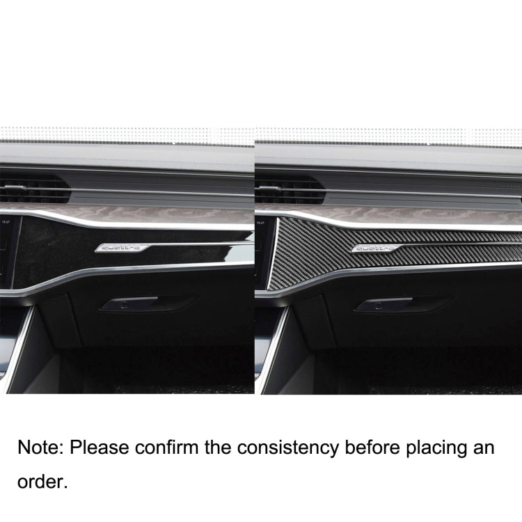 Carbon Fibre Centre Console Trim for Audi A6L / A7 (2019+) - Left-Hand Drive