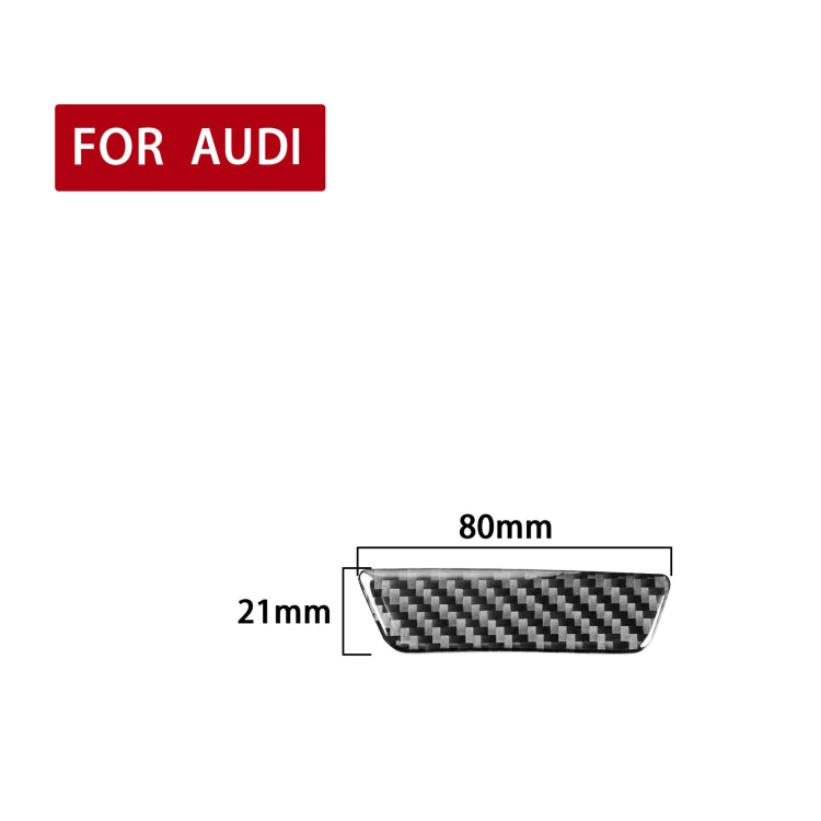 Carbon Fibre Armrest Box Decor Sticker for Audi A6L / A7 (2019 onwards) - Universal Fit for Left and Right Drive