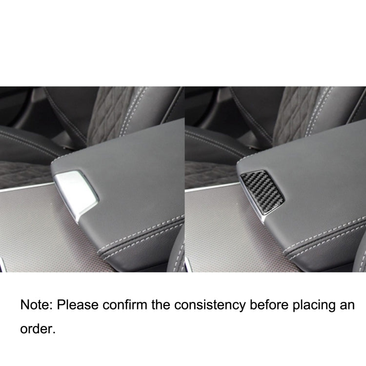 Carbon Fibre Armrest Box Decor Sticker for Audi A6L / A7 (2019 onwards) - Universal Fit for Left and Right Drive