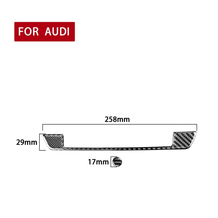 Audi A6L/A7 2019+ Carbon Fibre Warning Panel Button Decorative Stickers – Stylish Custom Fit for Left and Right Drive