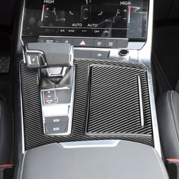Audi A6L/A7 2019- Carbon Fibre Gear Panel Trim Sticker for Left Drive Vehicles