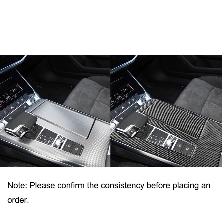Audi A6L/A7 2019- Carbon Fibre Gear Panel Trim Sticker for Left Drive Vehicles