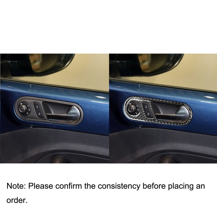 Stylish Carbon Fibre Interior Handle Accent Sticker for Volkswagen Beetle 2012-2019, Right-Hand Drive